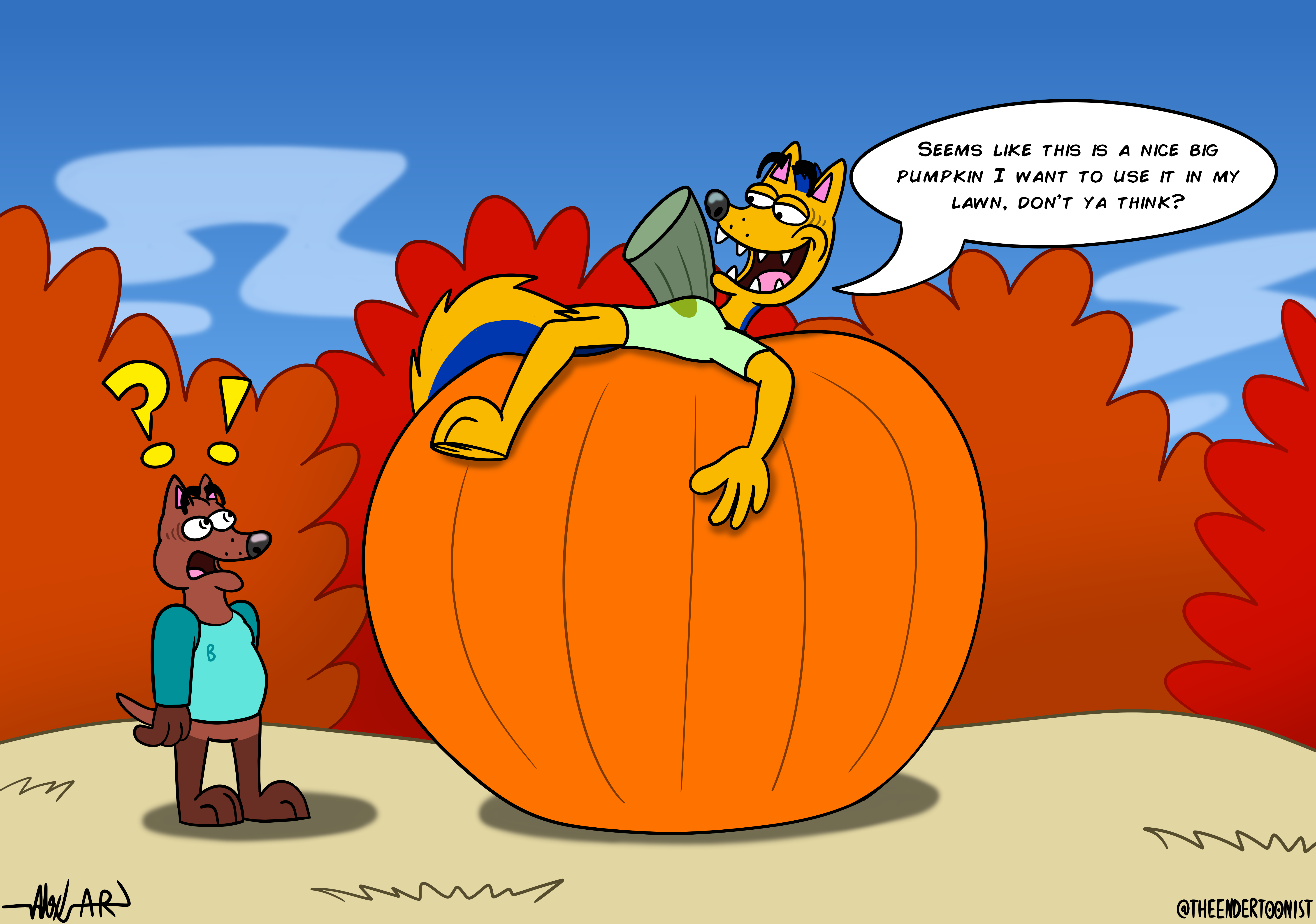 Jabez Gets The Biggest Pumpkin!