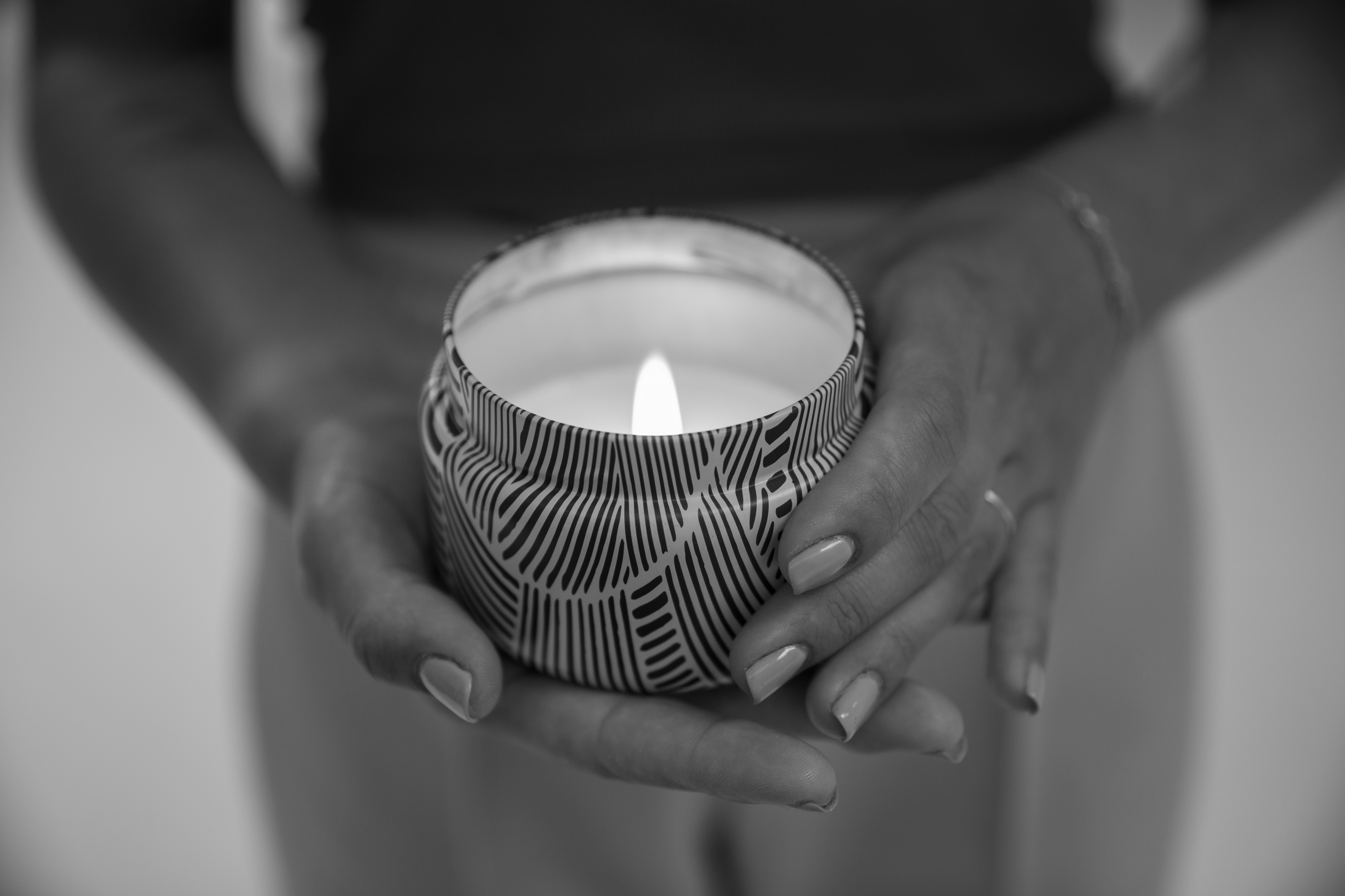 Photo of girl holding candle